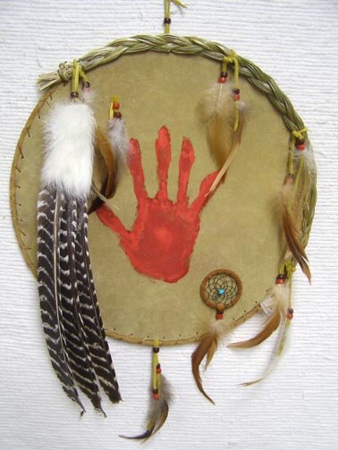 WB-HS-Navajo_Made_Ceremonial_Shield_with