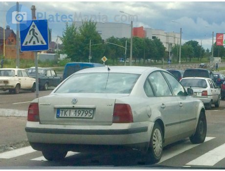 TKI 19795, Volkswagen Passat (Kielce County) License plates of Poland