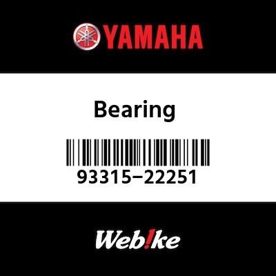 YAMAHA OEM Motorcycle parts : Підшипник 93315-22251 [9331522251]