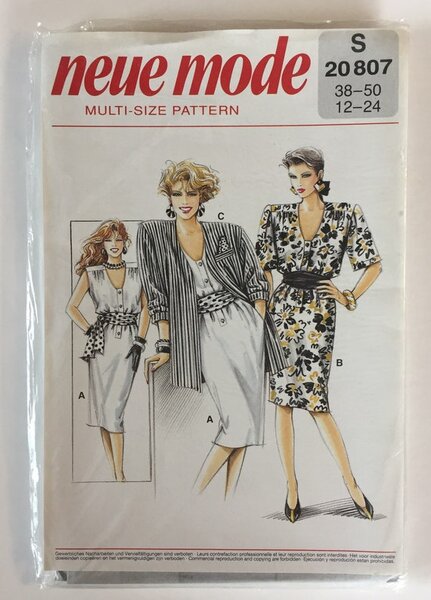 Neue Mode Sewing Pattern 20807 Misses Size Small Dress & - Etsy