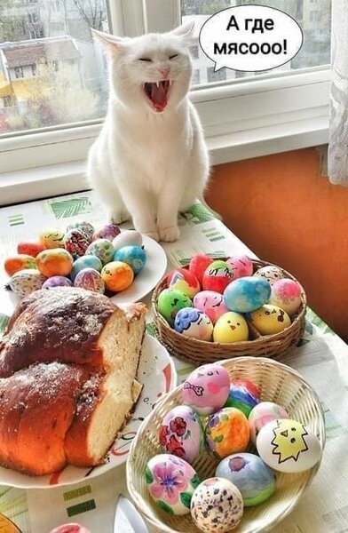 Счастливой Пасхи! Праздничные картины и вкусные десерты