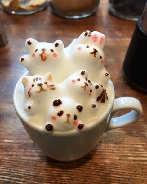 Amazing 3d latte coffee foam art.. #coffeeartlatte | Вкусняшки ...