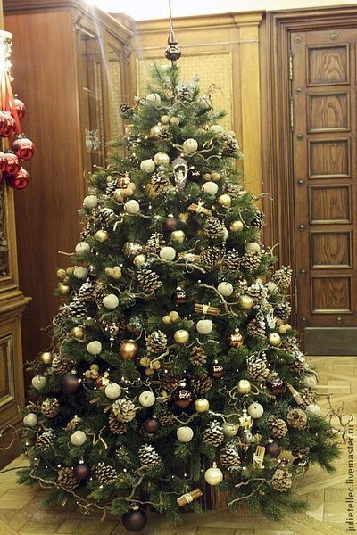 Купить Новогодняя елка - зеленый, новогодне оформление, елка, украшение  елки, офис, дом, Декор | Новогодние елочные украшения, Украсить квартиру,  Зимние украшения