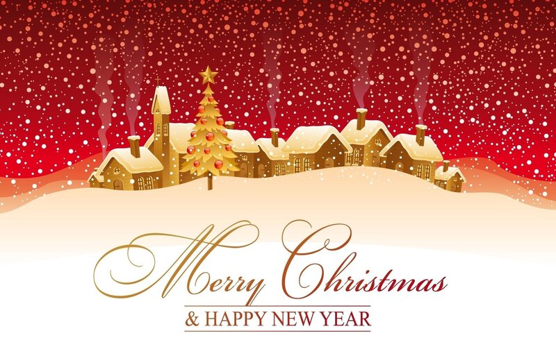Merry Christmas &amp; Happy New Year | Merry christmas card greetings, Merry  christmas wallpaper, Merry christmas images