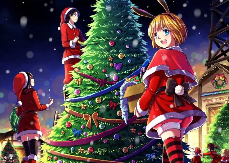 Pin by Aislinn on random anime | Anime christmas, Attack on titan, Anime