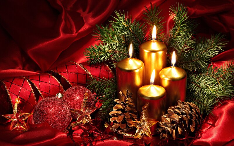 Res: 2560x1600, Christmas Pc Backgrounds | Red christmas candle, Christmas  wallpaper hd, Merry christmas animation