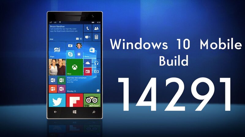 Windows 10 Mobile Build 14291 | Preview and Tour - YouTube