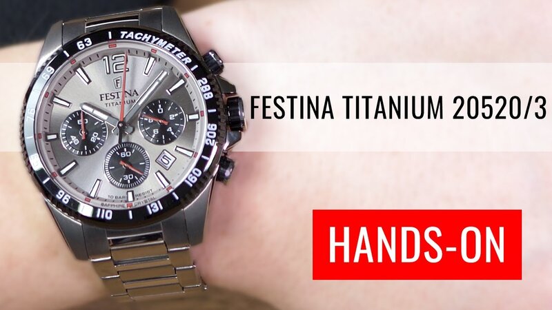 HANDS-ON: Festina Titanium Sport Chronograph 20520/3 - YouTube