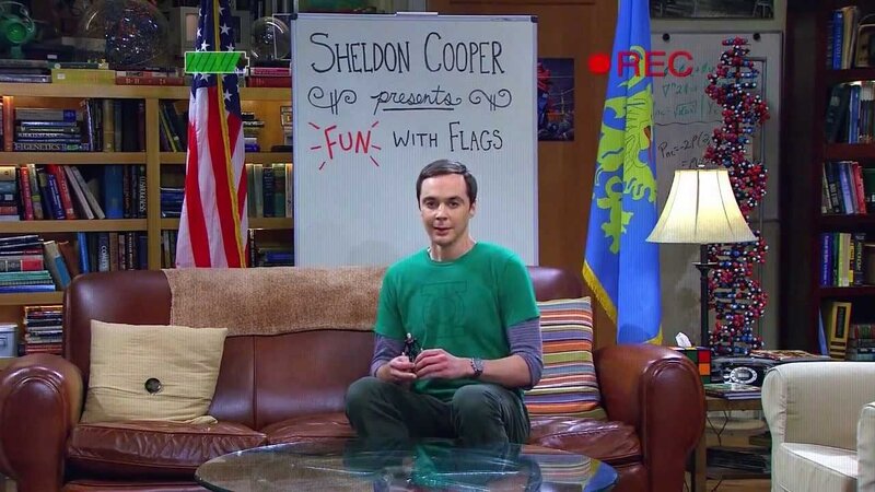 Image result for sheldon cooper fun with flags