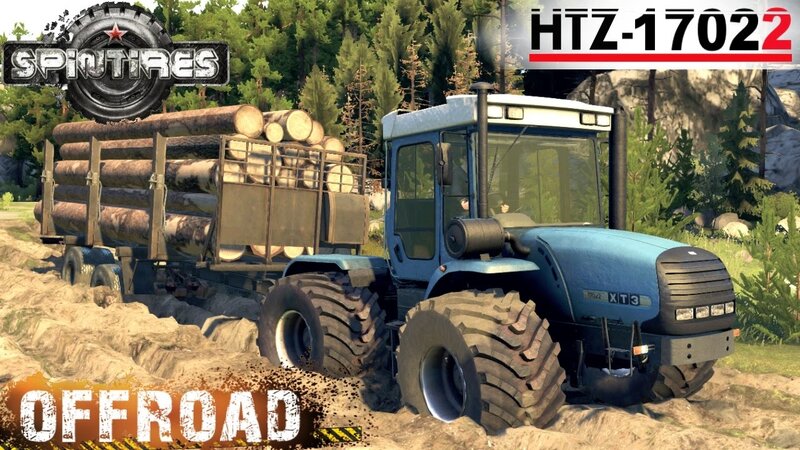 Spin Tires HTZ 17022 Tractor Off-road Test - YouTube