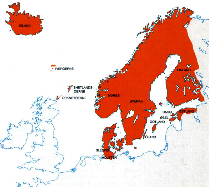Dkkort3 Kalmarunionen ca 1400