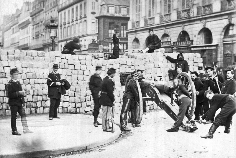 the Right Side of the Barricade in the Rue de la Paix, 1870-71