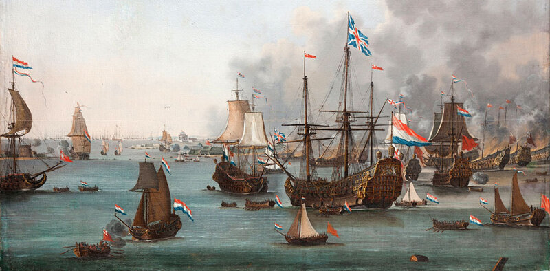 Willem_van_der_Stoop_-_The_Battle_of_Chatham_-_Google_Art_Project