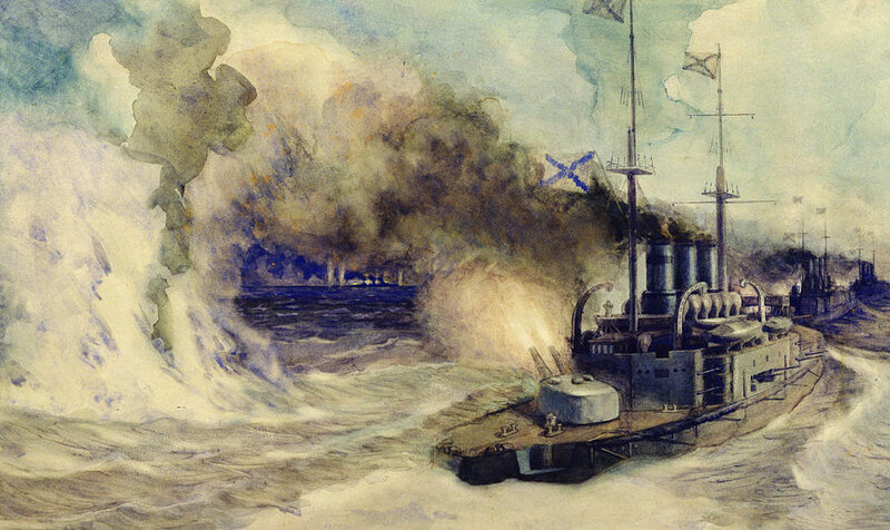 the-battle-between-the-black-sea-fleet-and-the-armoured-cruiser-goeben-mikhail-mikhailovich-semyonov