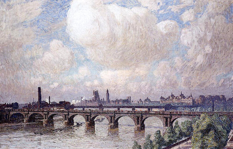 Emile Claus Waterloo Bridge in the Sun 1916