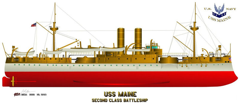 USS MAINE-MINI