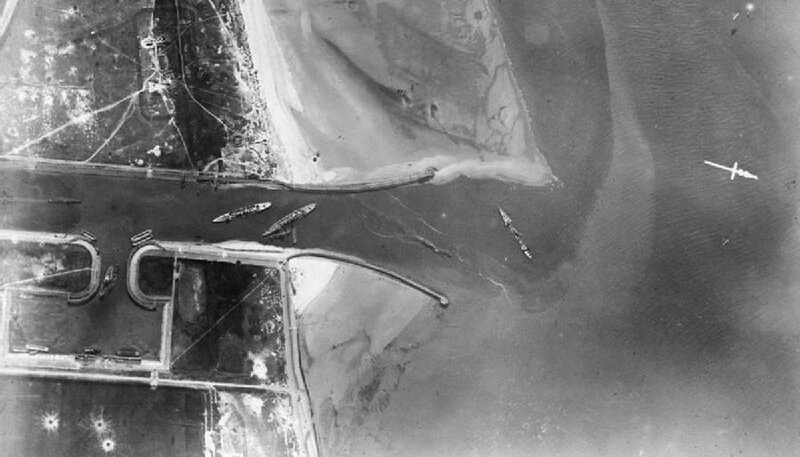 Aerial_photograph_after_Zeebrugge_Raid_IWM_Q_20648B