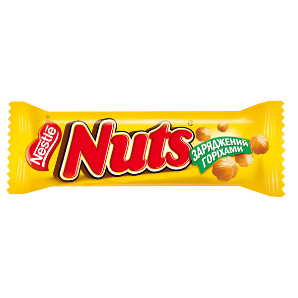 Батончик Nuts шоколадный в Одессе и пригороде: купить по хорошей цене с  доставкой. Розница, фасовка 42г