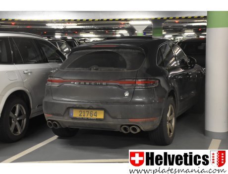 21764, Porsche Macan , License plate of Luxembourg