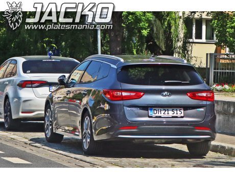 DH 21515, KIA Optima , License plate of Denmark