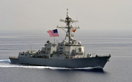 Картинка военно морской флот США, разрушитель, военный корабль, морское ведомство, корабль