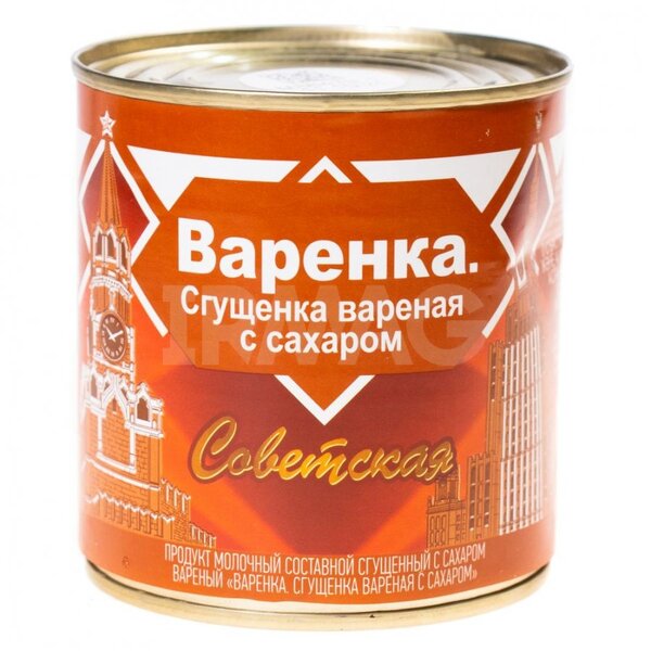 Сгущенка Советская Варенка с сахаром 4% (370 г) - IRMAG.RU