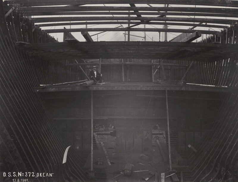 12. Строительство учебного судна «Океан». 13 августа 1901 г.