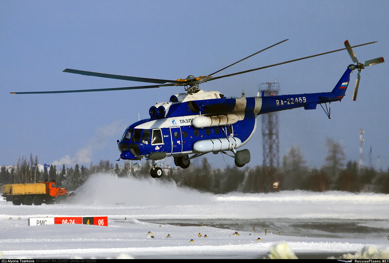 Фотография вертолёта · Миль · Ми-8АМТ · RA-22459 (зав.н. 8AMT00066433204U)  · Газпром ✈ russianplanes.net ✈ наша авиация