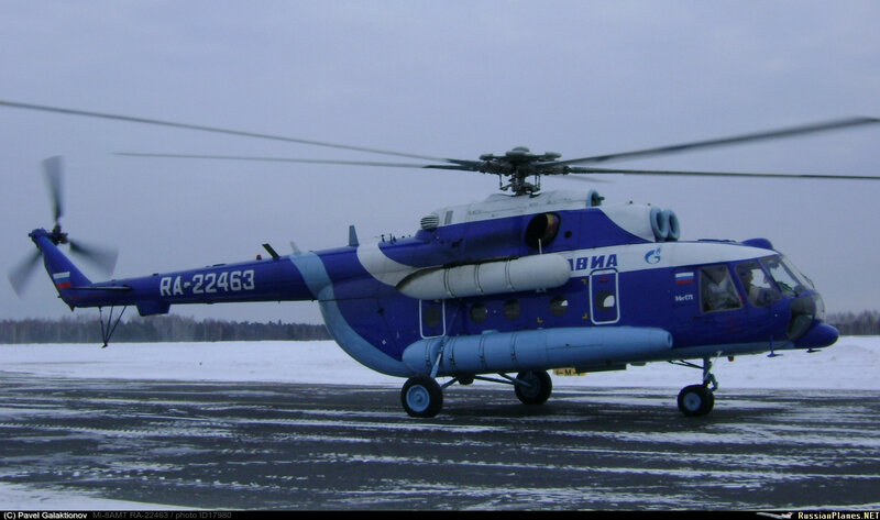 Фотография вертолёта · Миль · Ми-8АМТ · RA-22463 (зав.н. 171C00066433208U)  · Газпром ✈ russianplanes.net ✈ наша авиация