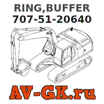 RING,BUFFER 707-51-20640 - KOMATSU Part catalog