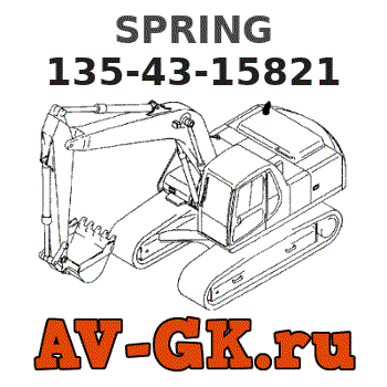 SPRING 135-43-15821 - KOMATSU Part catalog