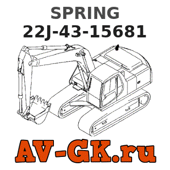 SPRING 22J-43-15681 - KOMATSU Part catalog