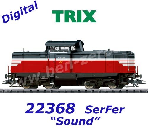 22368 TRIX Diesel locomotive Class V 142 Servizi Ferroviari (SerFer) -  Sound | Trains | H0 - 1:87 | Lokomotives / Trains *DC* | Diesel | Ben-Zerba
