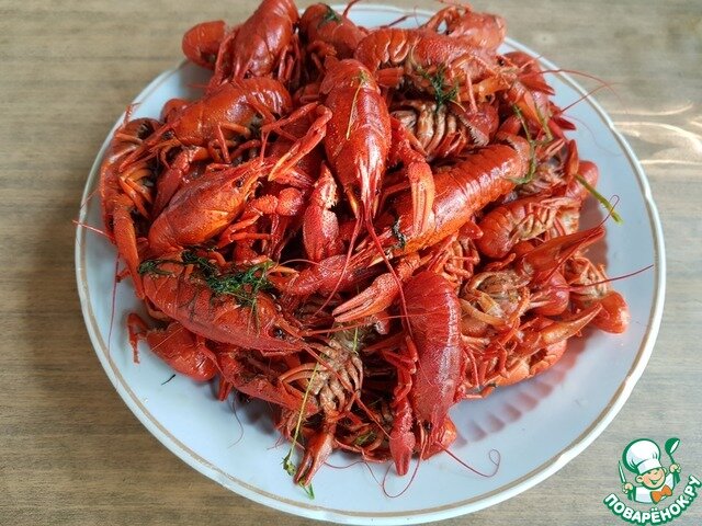 Вареные раки – кулинарный рецепт