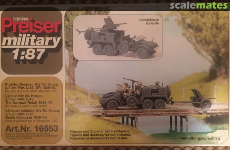 Protzkraftwagen Kfz.69, Preiser 16553 (198*)