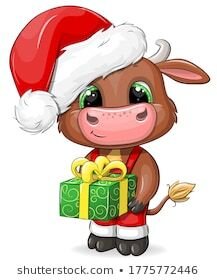 Идеи на тему «Новый год 2021» (100+) в 2020 г | рождественские картинки,  смешные коровы, рождественские иллюстрации