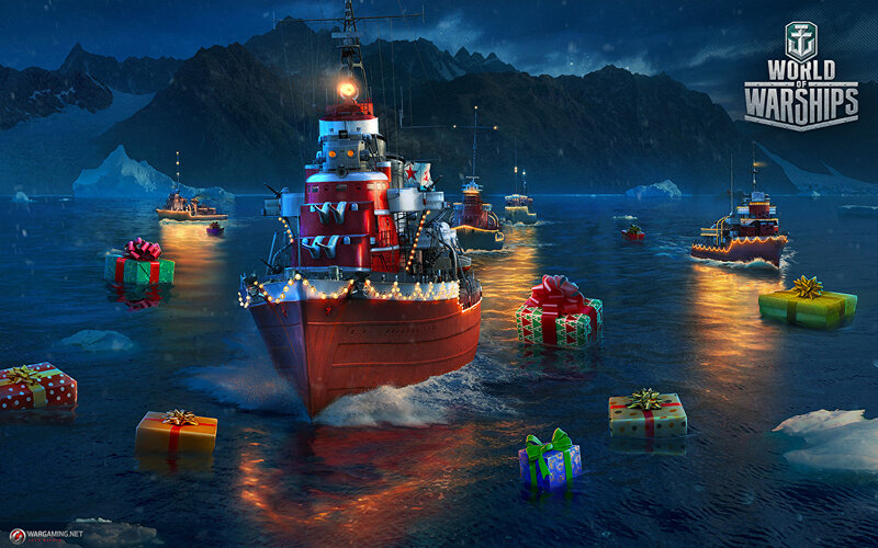 Фотография World Of Warship Рождество российские Tashkent Игры