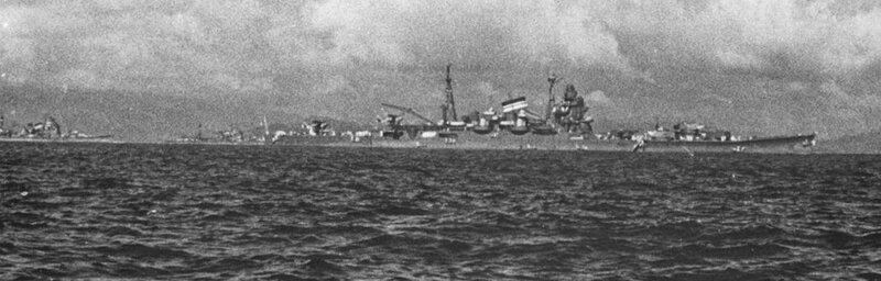Тяжёлый крейсер «Тикума» в 1941 году