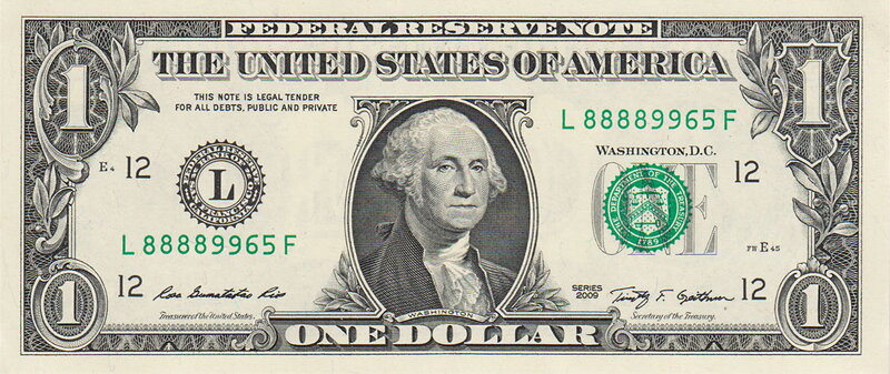 Один доллар США (банкнота) — Википедия