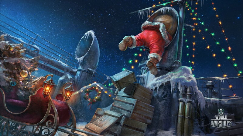 Santa climbing on ship pipe during Christmas painting HD wallpaper |  Wallpaper Flare